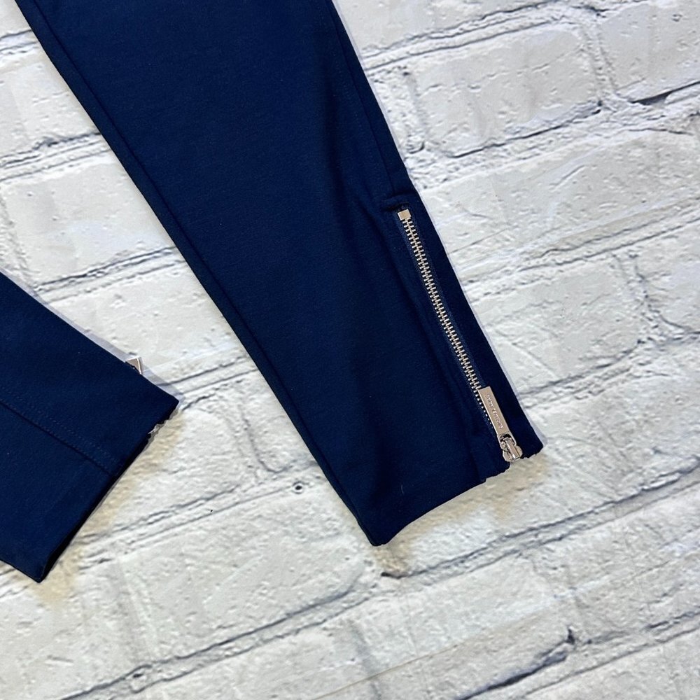 Michael Michael Kors Ankle Zip Pants in Real Navy, NWT, sz 6 - Picture 3 of 5